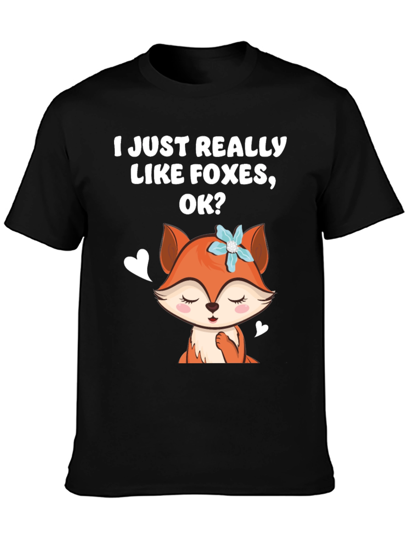 I Like Foxes Cute Graphic T-Shirt