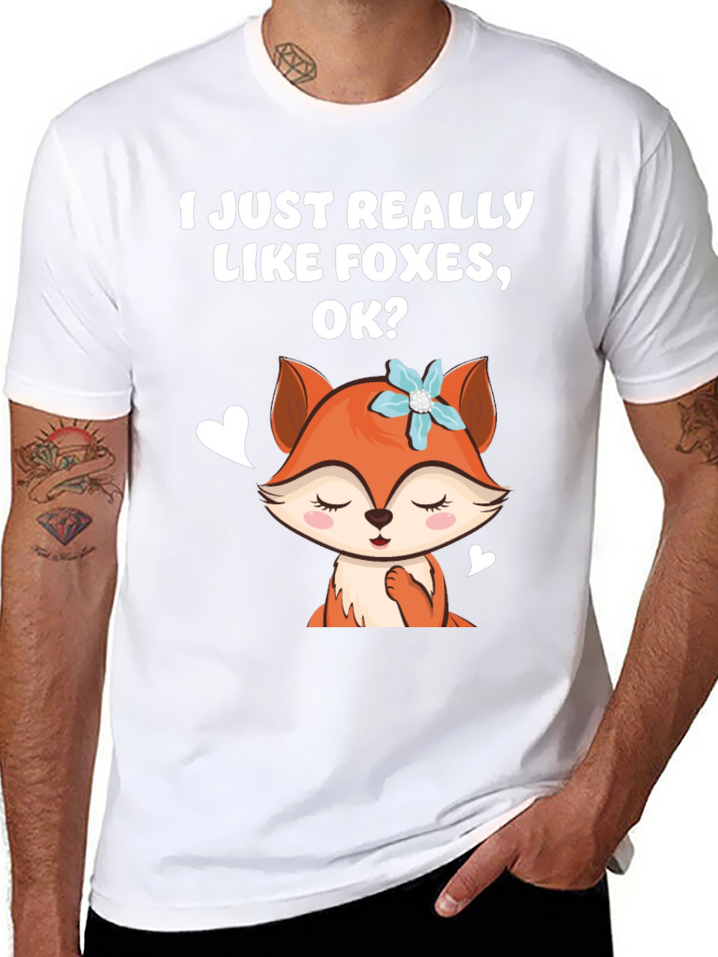 I Like Foxes Cute Graphic T-Shirt