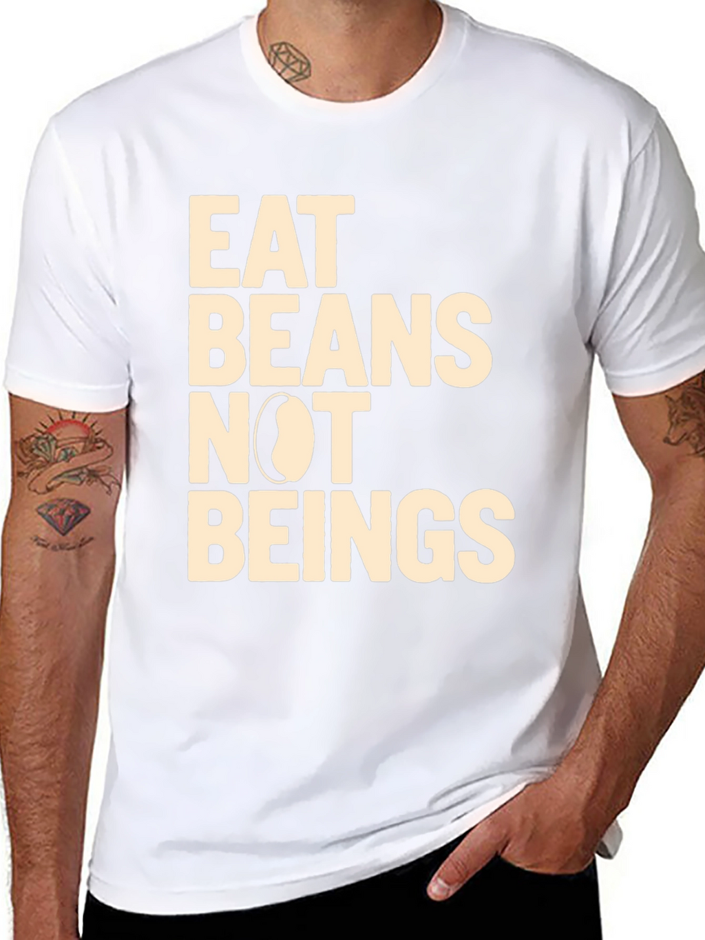 Eat Beans Not Beings Graphic Tee