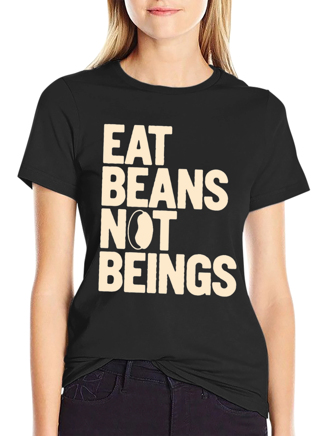 Eat Beans Not Beings Graphic Tee
