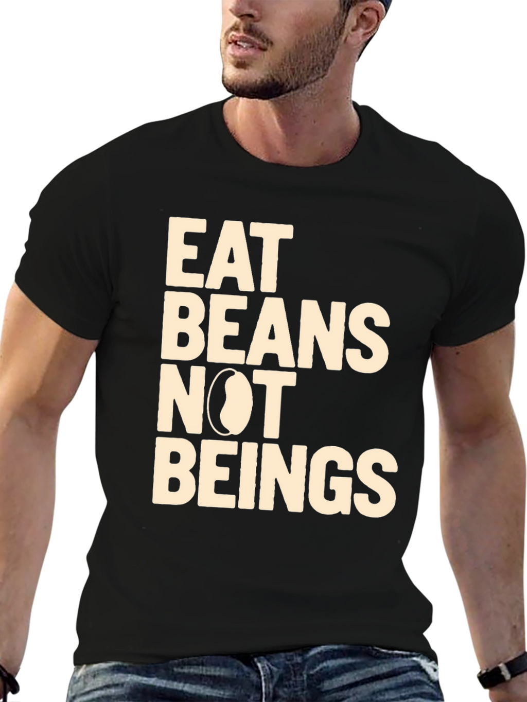 Eat Beans Not Beings Graphic Tee