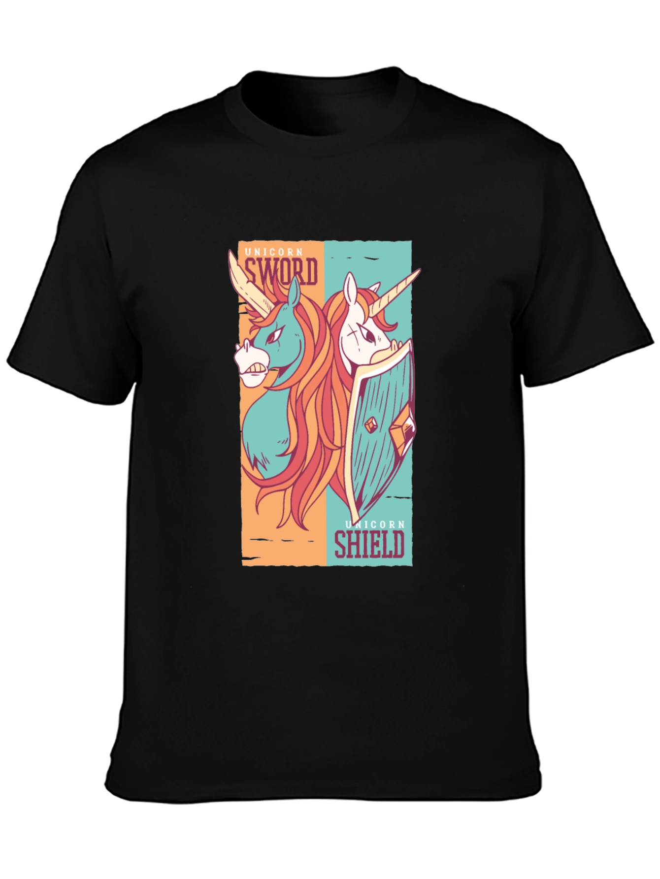 Unicorn Sword & Shield Graphic Tee