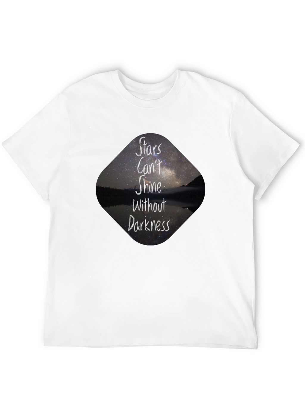 Stars Cant Shine Black T-Shirt - Inspirational Graphic Tee