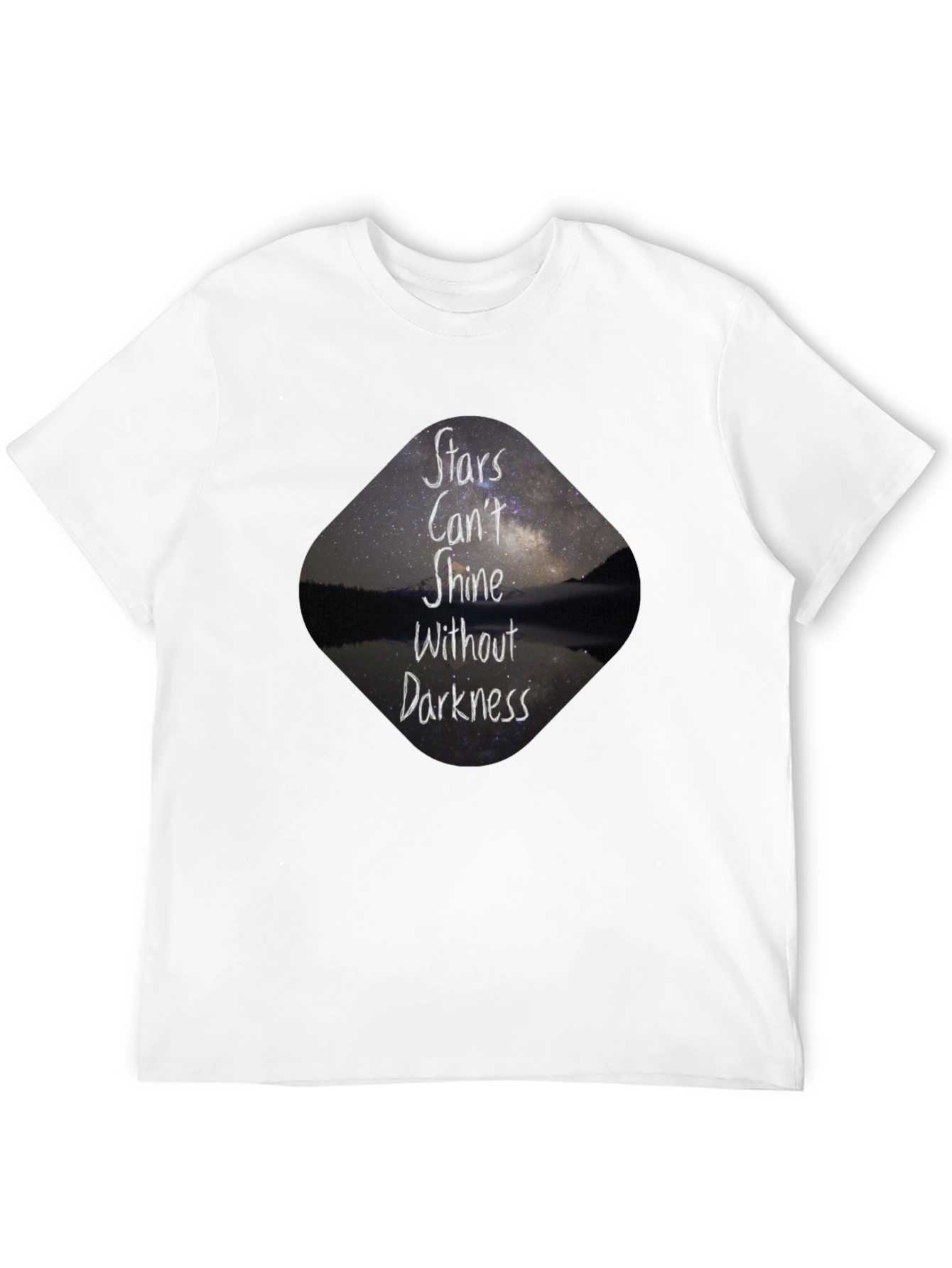 Stars Cant Shine Black T-Shirt - Inspirational Graphic Tee