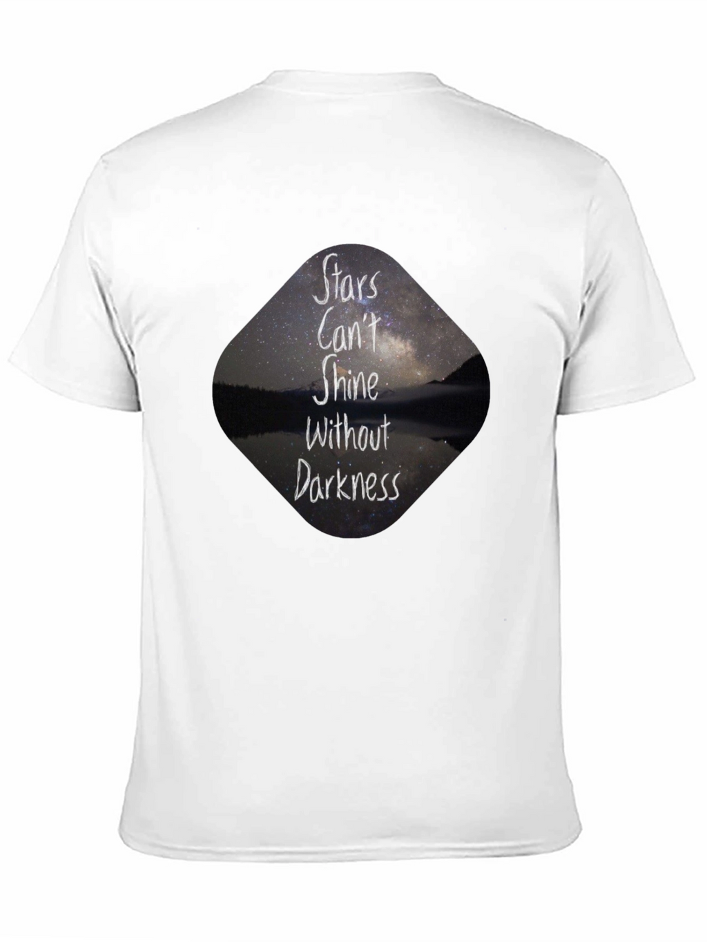 Stars Cant Shine Black T-Shirt - Inspirational Graphic Tee