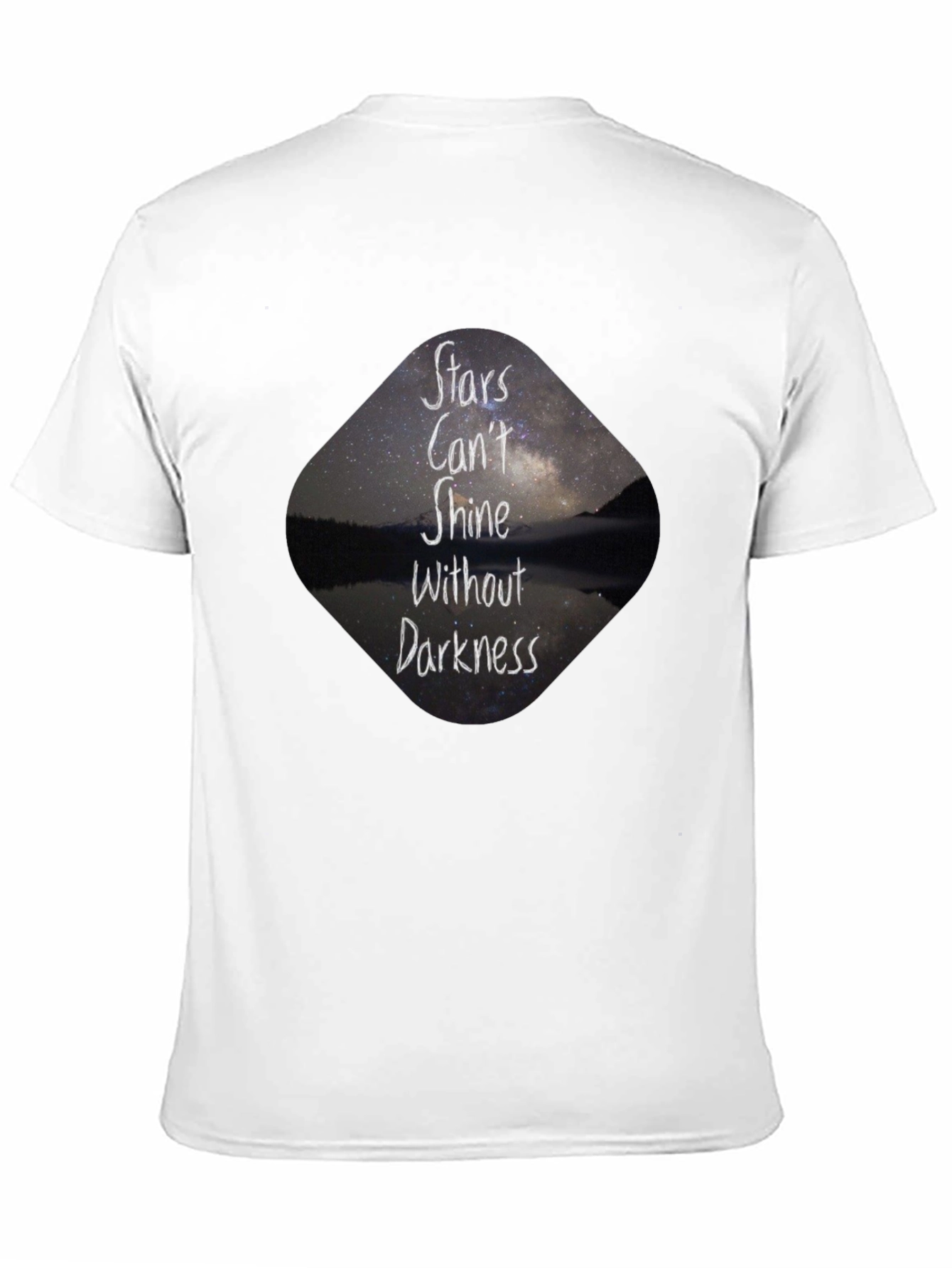 Stars Cant Shine Black T-Shirt - Inspirational Graphic Tee