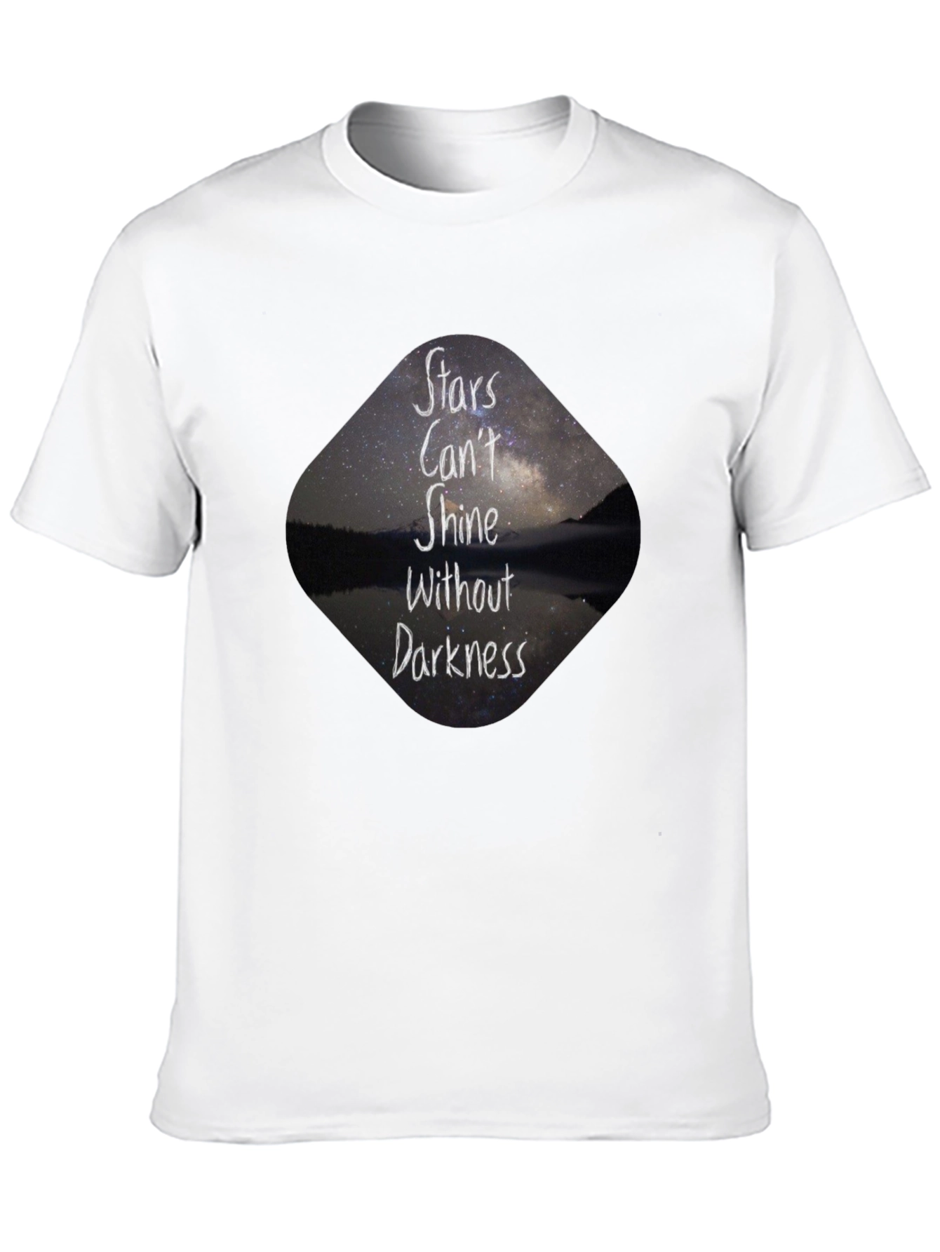 Stars Cant Shine Black T-Shirt - Inspirational Graphic Tee