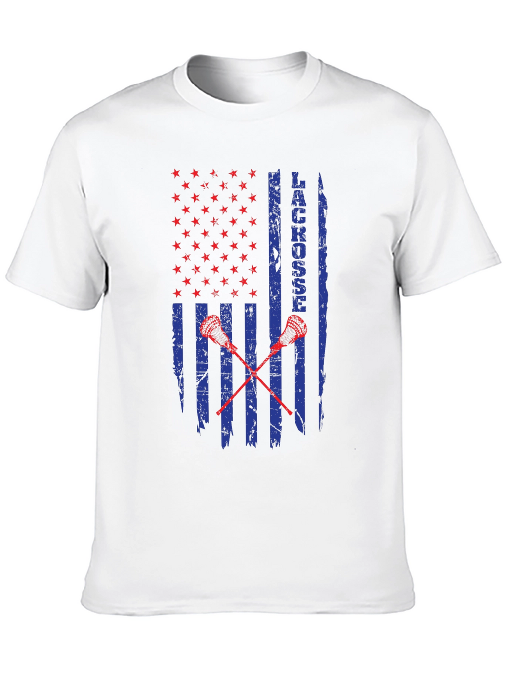 Lacrosse USA Flag Graphic T-Shirt