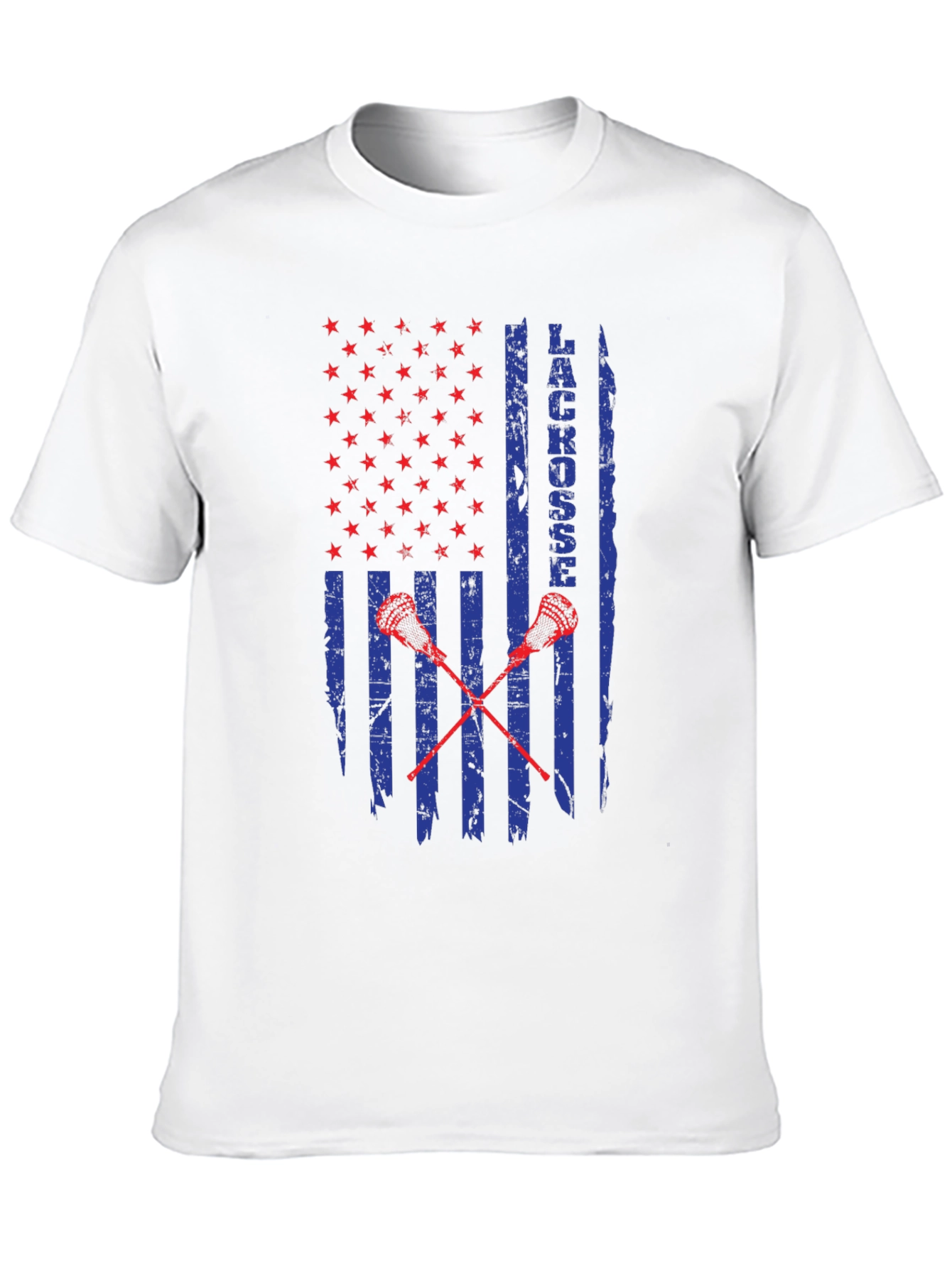 Lacrosse USA Flag Graphic T-Shirt
