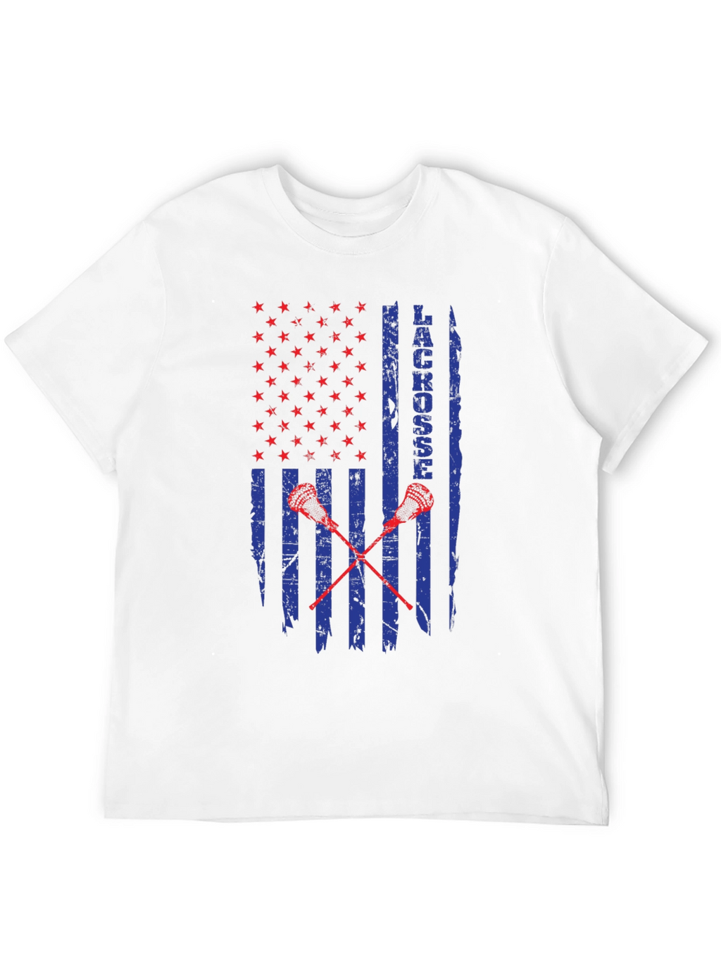 Lacrosse USA Flag Graphic T-Shirt