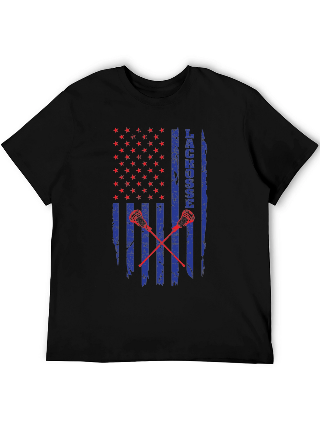 Lacrosse USA Flag Graphic T-Shirt