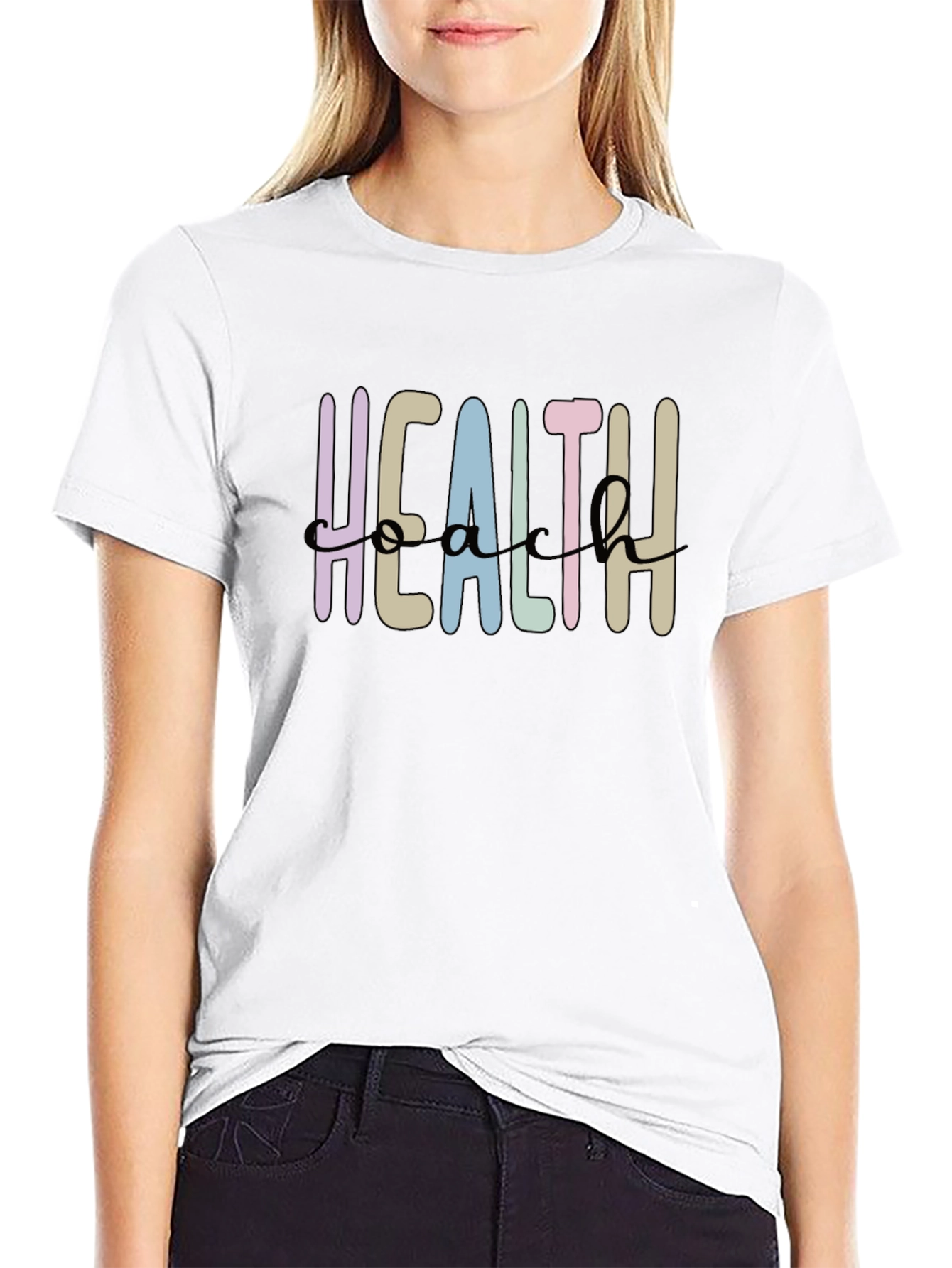Health Coach T-Shirt - Pastel Colors