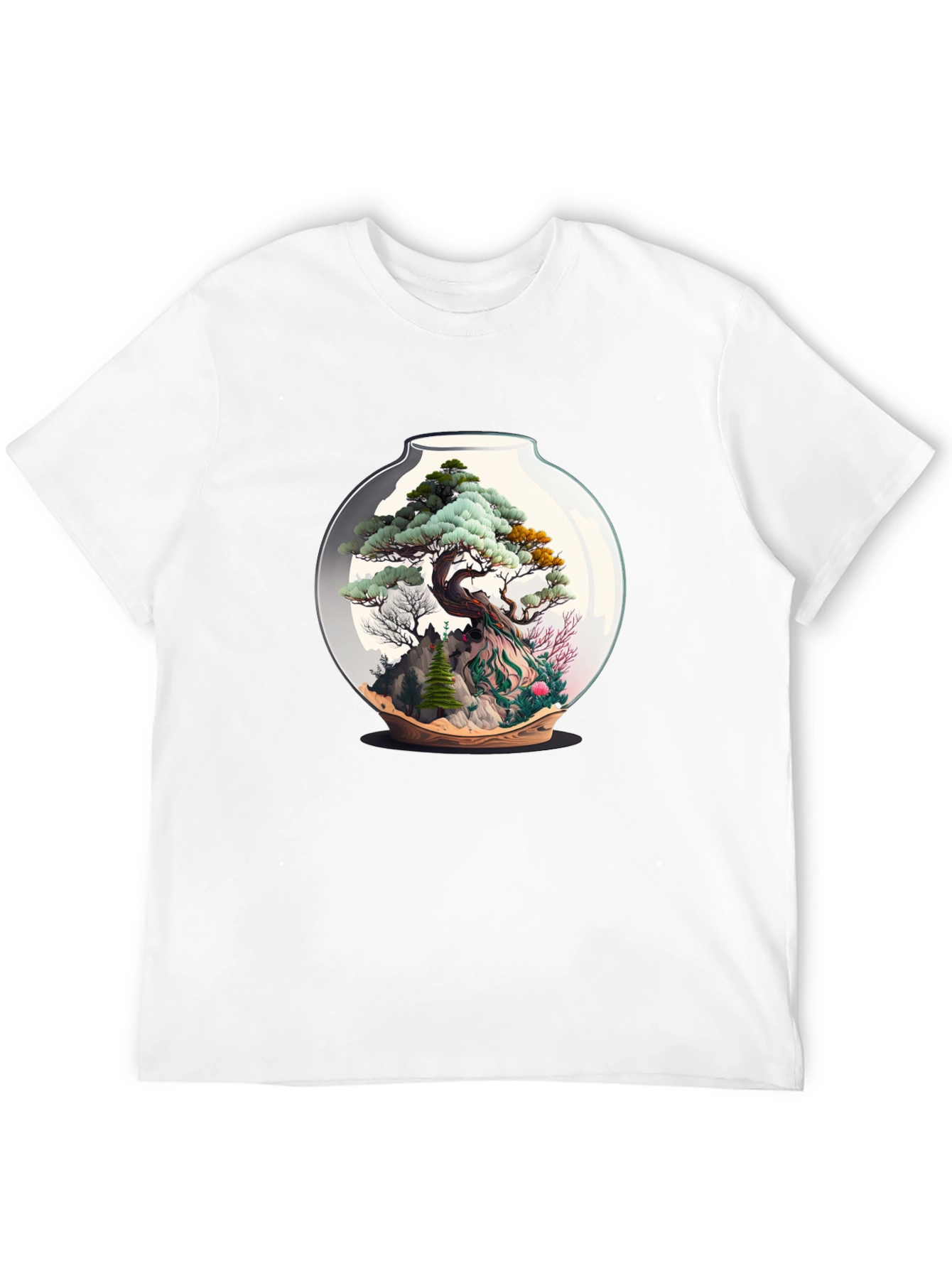 Bonsai Terrarium Black T-Shirt