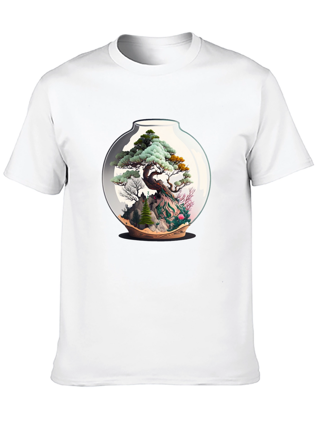Bonsai Terrarium Black T-Shirt