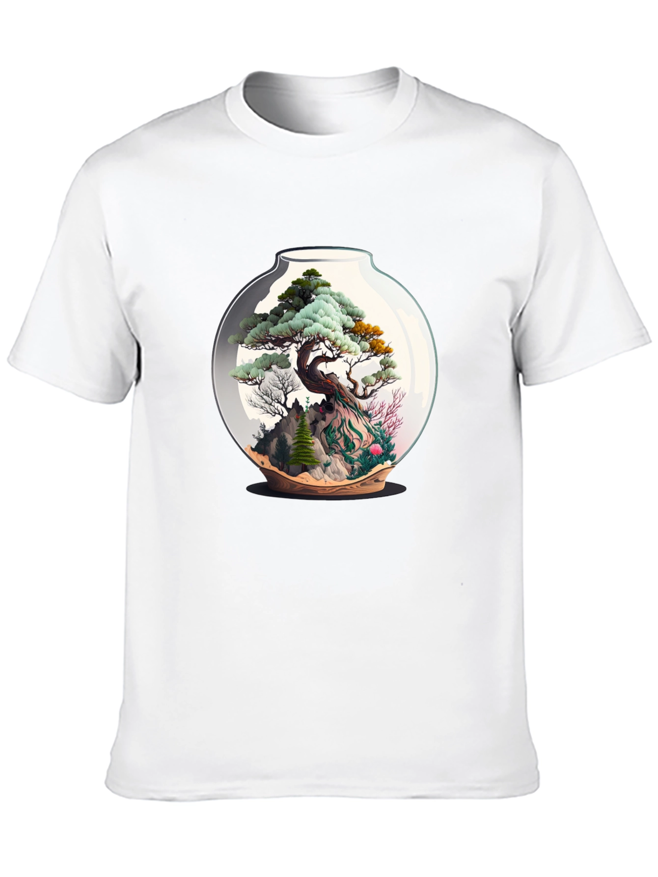 Bonsai Terrarium Black T-Shirt
