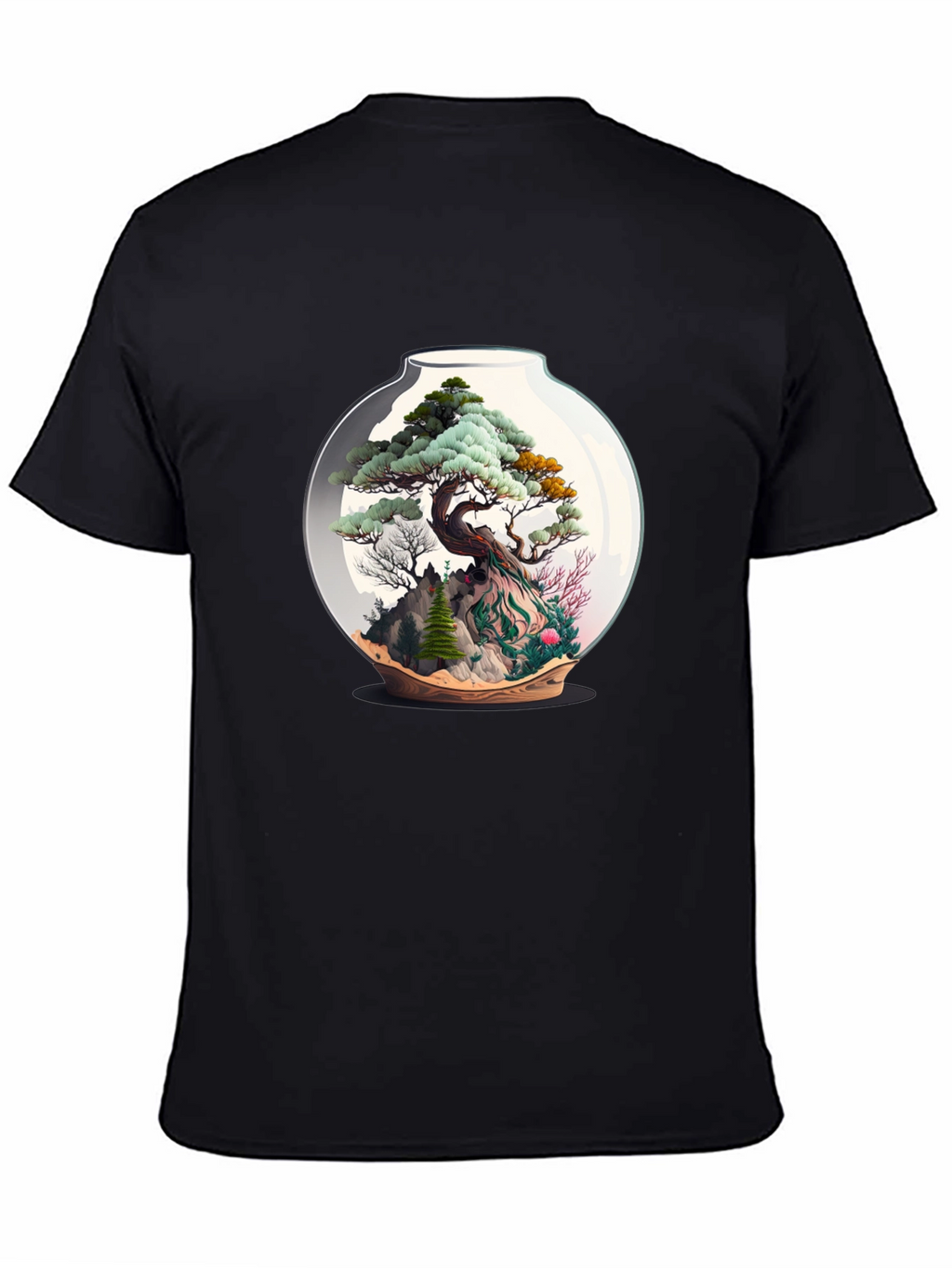 Bonsai Terrarium Black T-Shirt