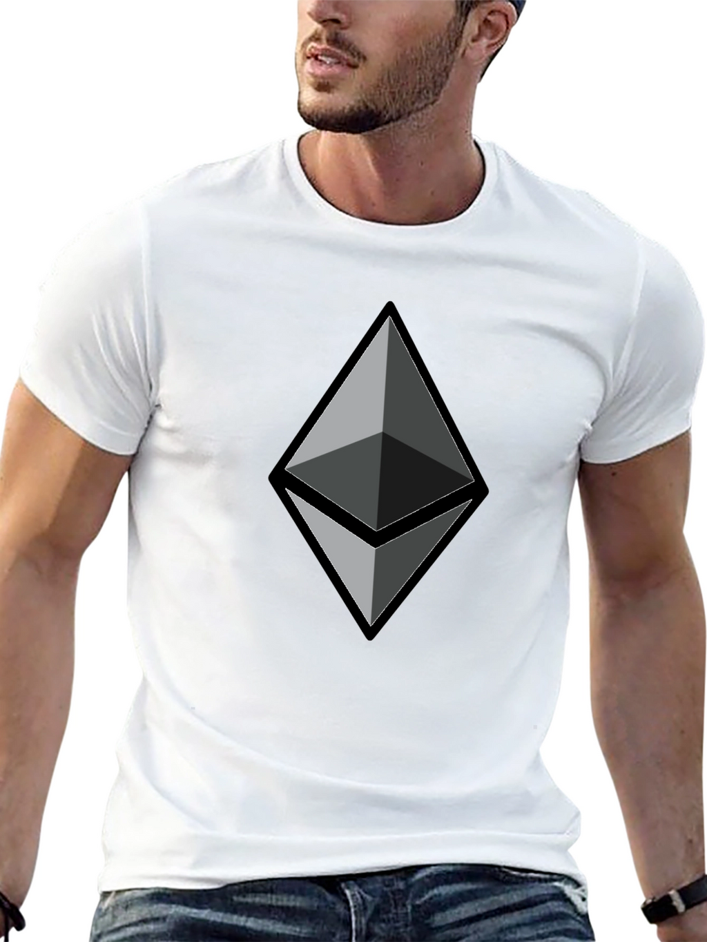 Ethereum Crypto Logo Graphic T-Shirt