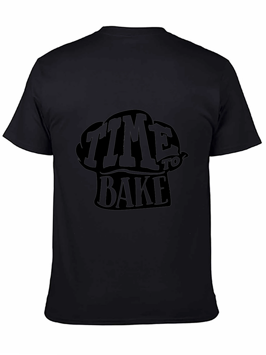 Time To Bake Black Graphic Tee