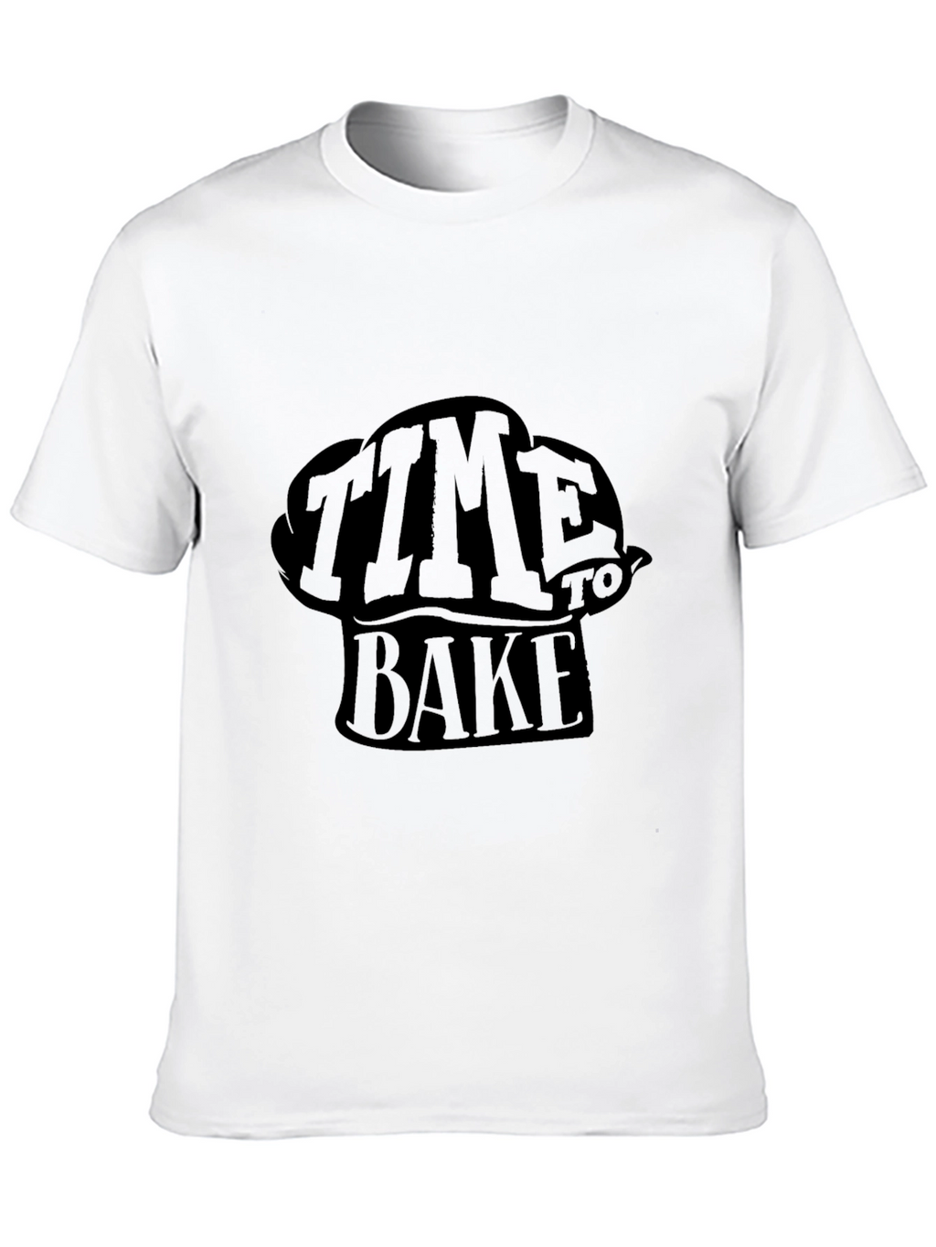 Time To Bake Black Graphic Tee