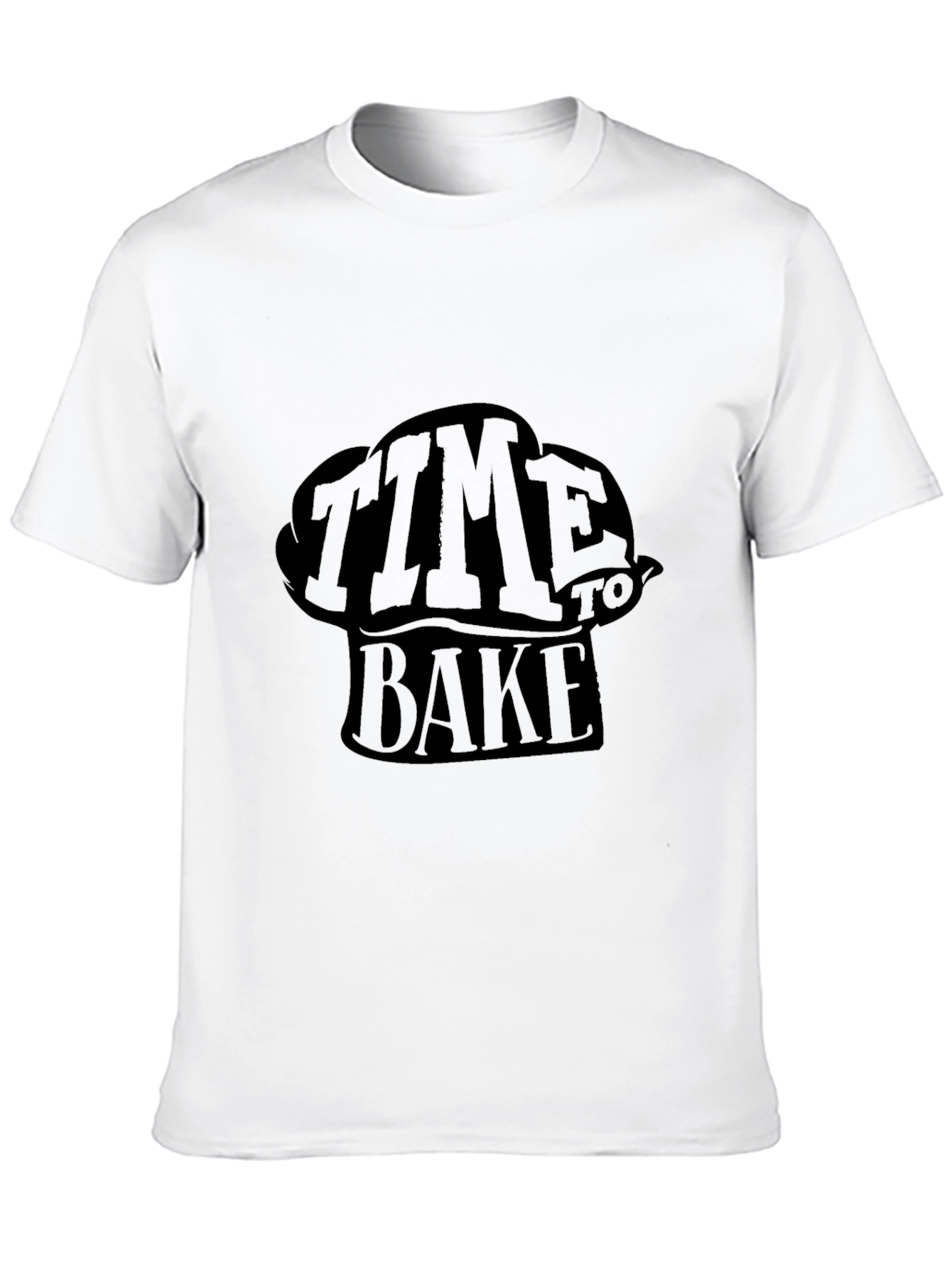 Time To Bake Black Graphic Tee