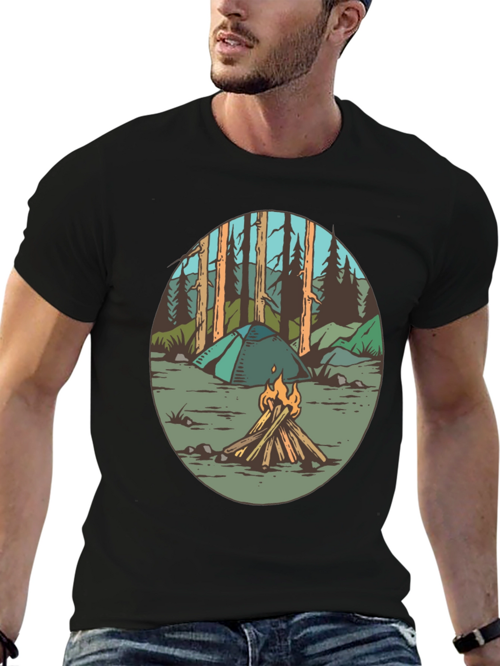Camping Adventure Graphic Tee