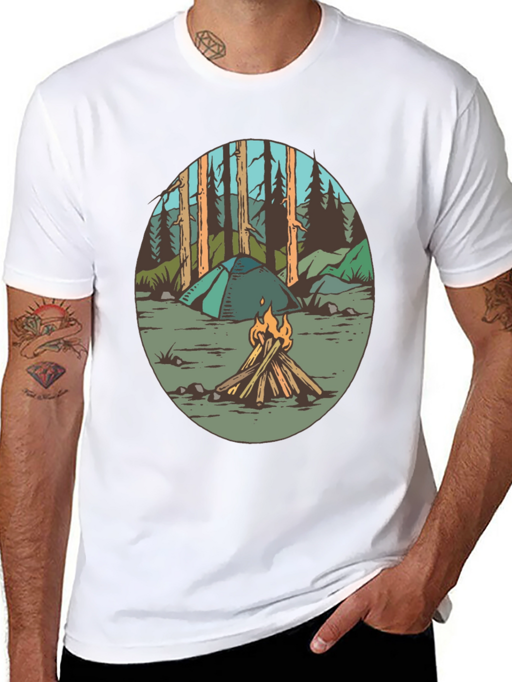 Camping Adventure Graphic Tee