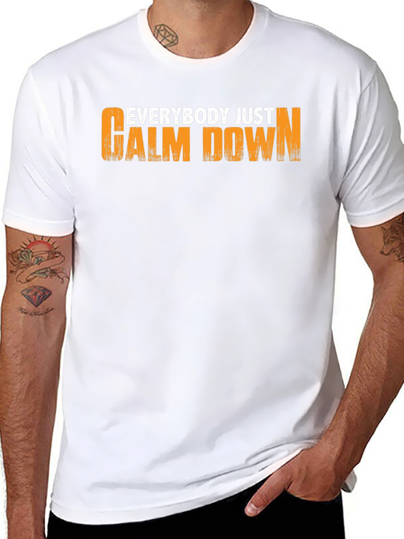 Everybody Just Calm Down Graphic T-Shirt