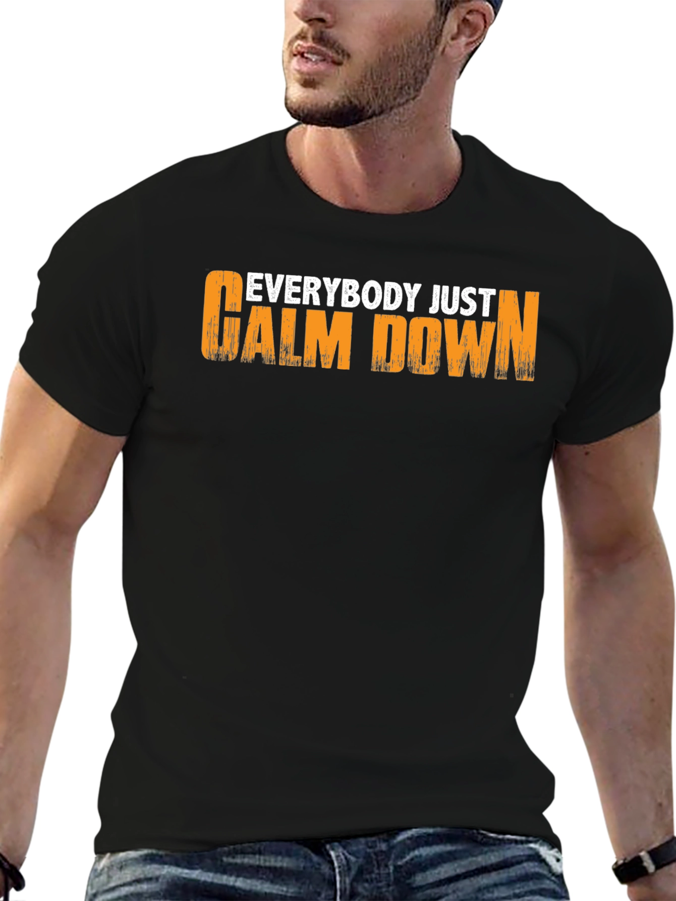 Everybody Just Calm Down Graphic T-Shirt