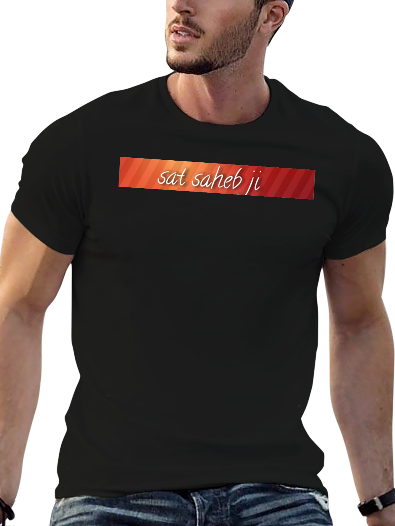 Sat Saheb Ji Graphic Tee - Stylish Casual Wear