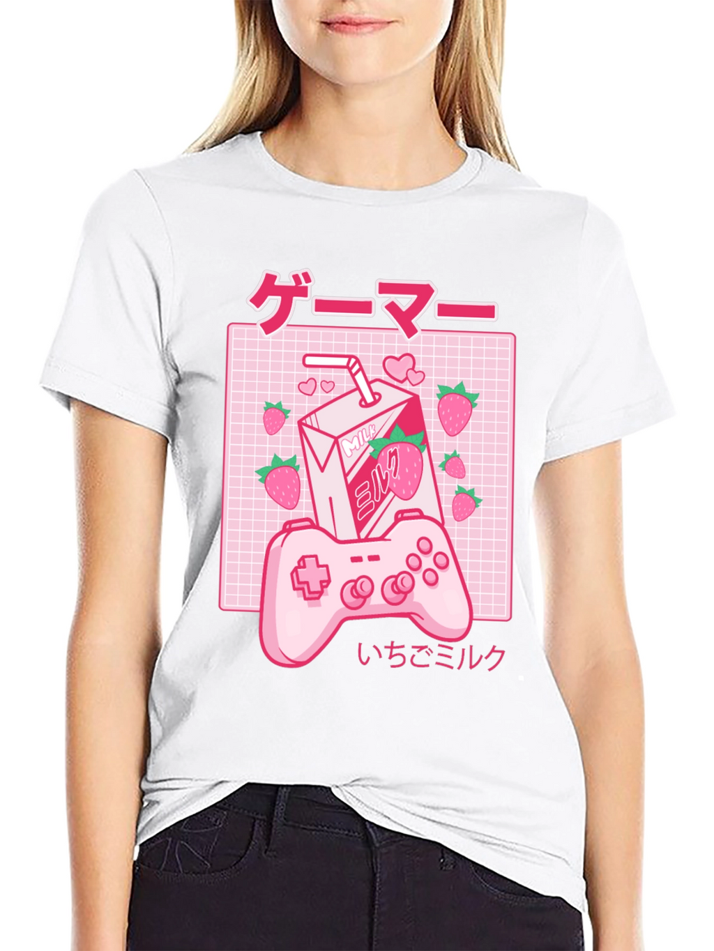 Gamer Milk Strawberry T-Shirt