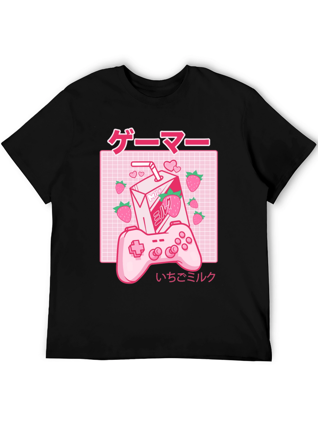Gamer Milk Strawberry T-Shirt