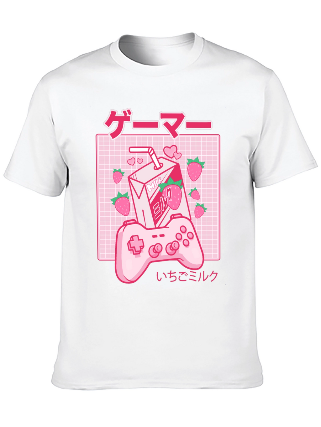Gamer Milk Strawberry T-Shirt