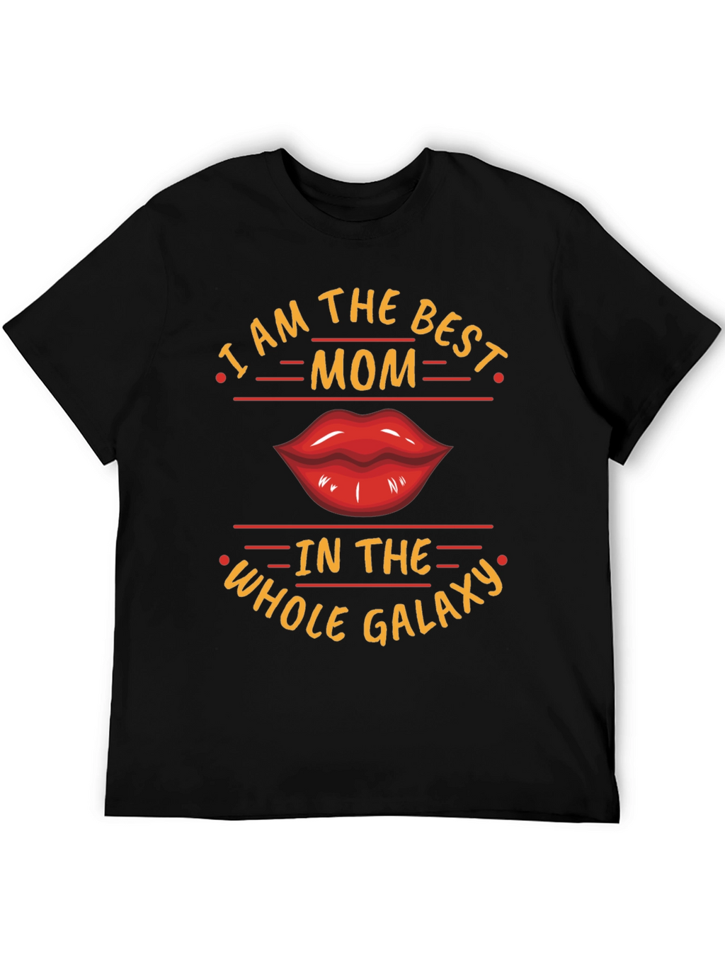 Best Mom Galaxy Graphic Tee - Black