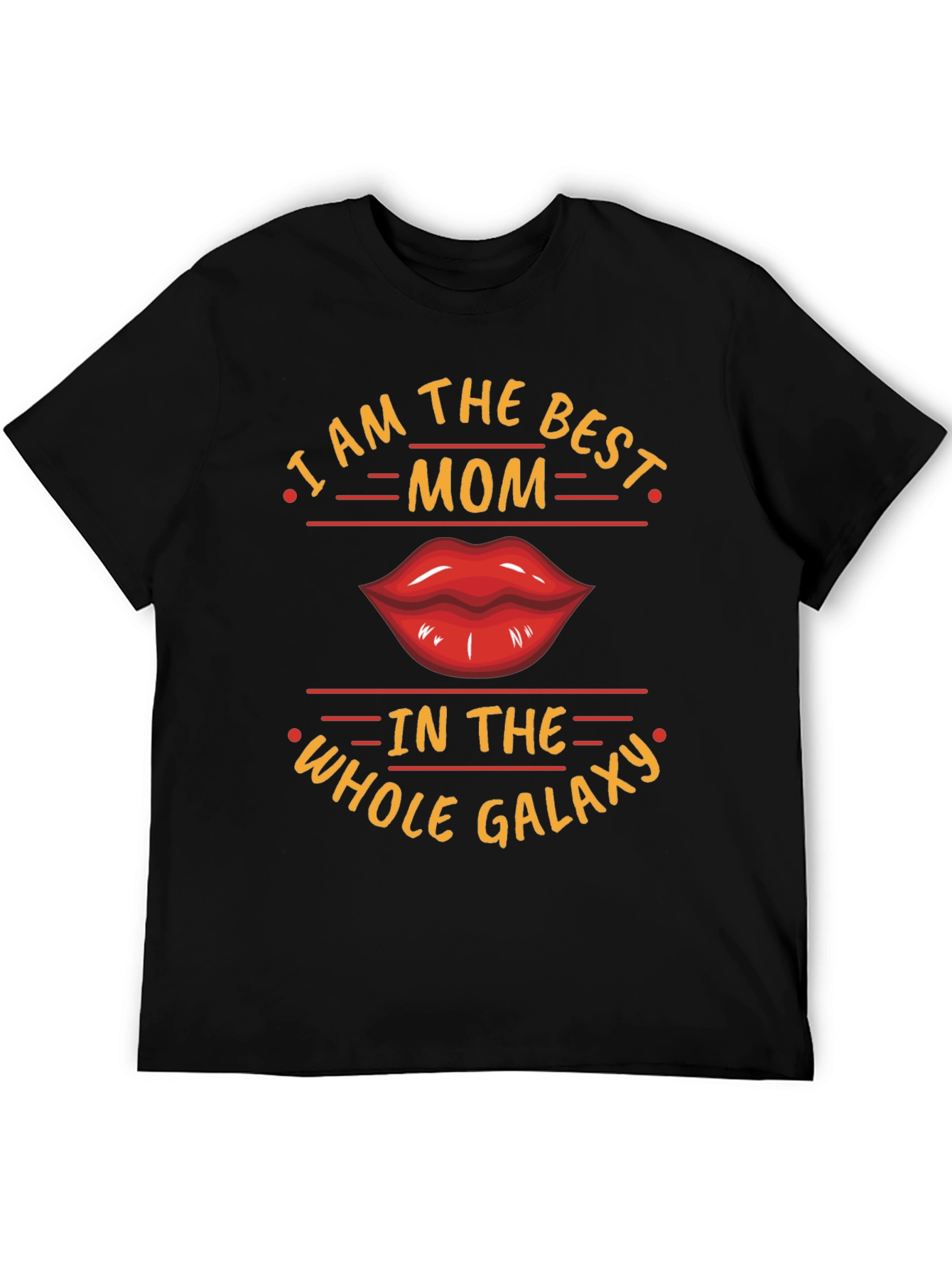Best Mom Galaxy Graphic Tee - Black