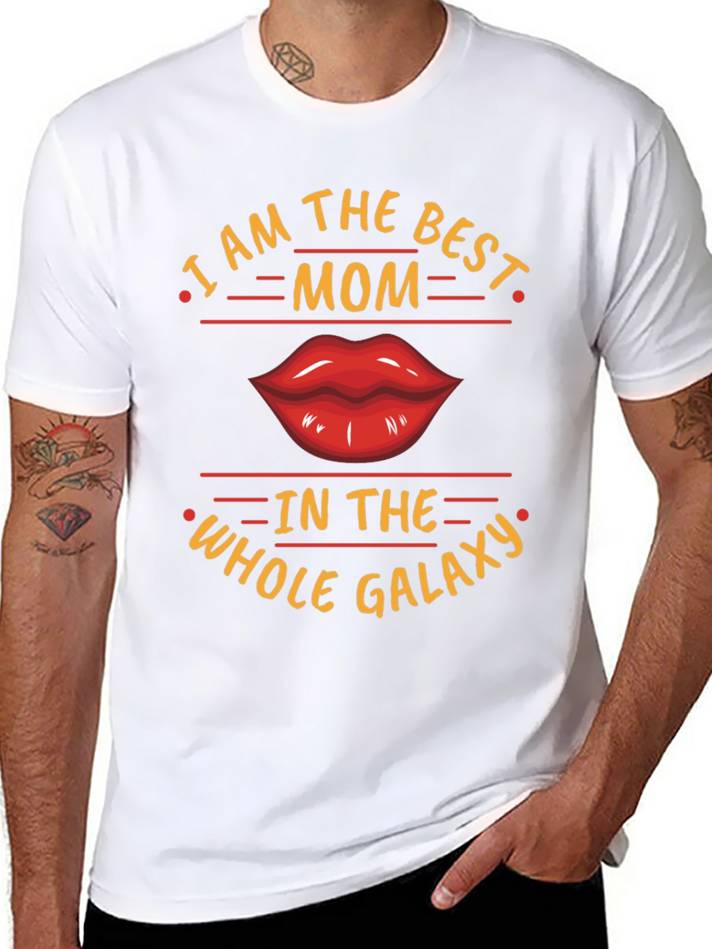 Best Mom Galaxy Graphic Tee - Black