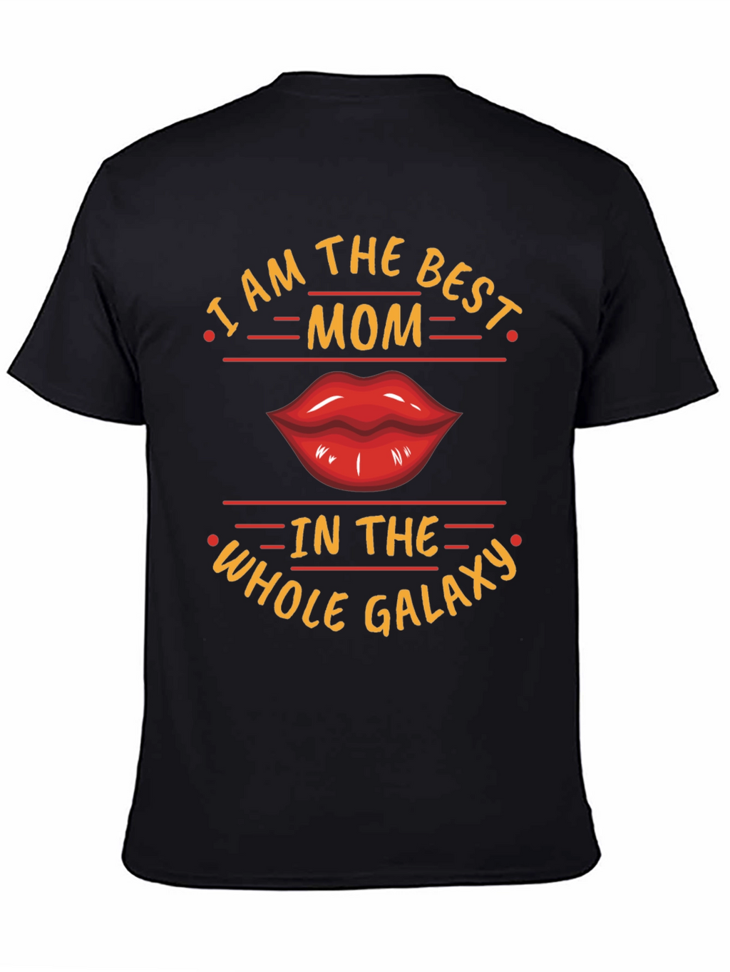 Best Mom Galaxy Graphic Tee - Black