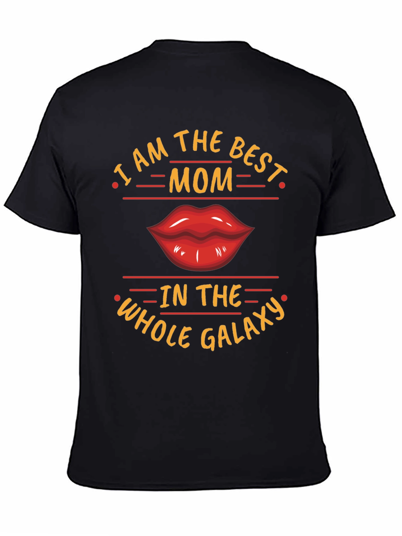 Best Mom Galaxy Graphic Tee - Black