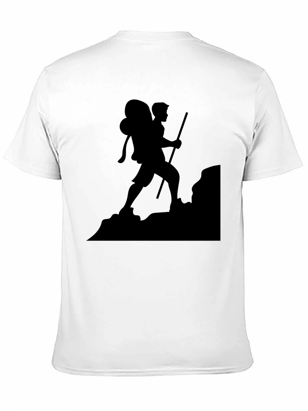 Hiking Silhouette Graphic Tee - Black