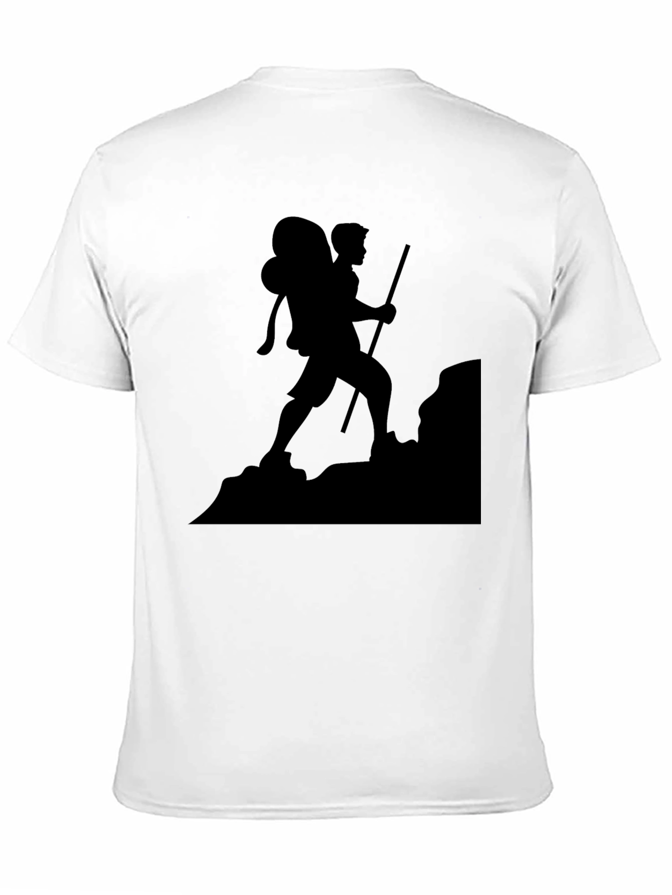 Hiking Silhouette Graphic Tee - Black