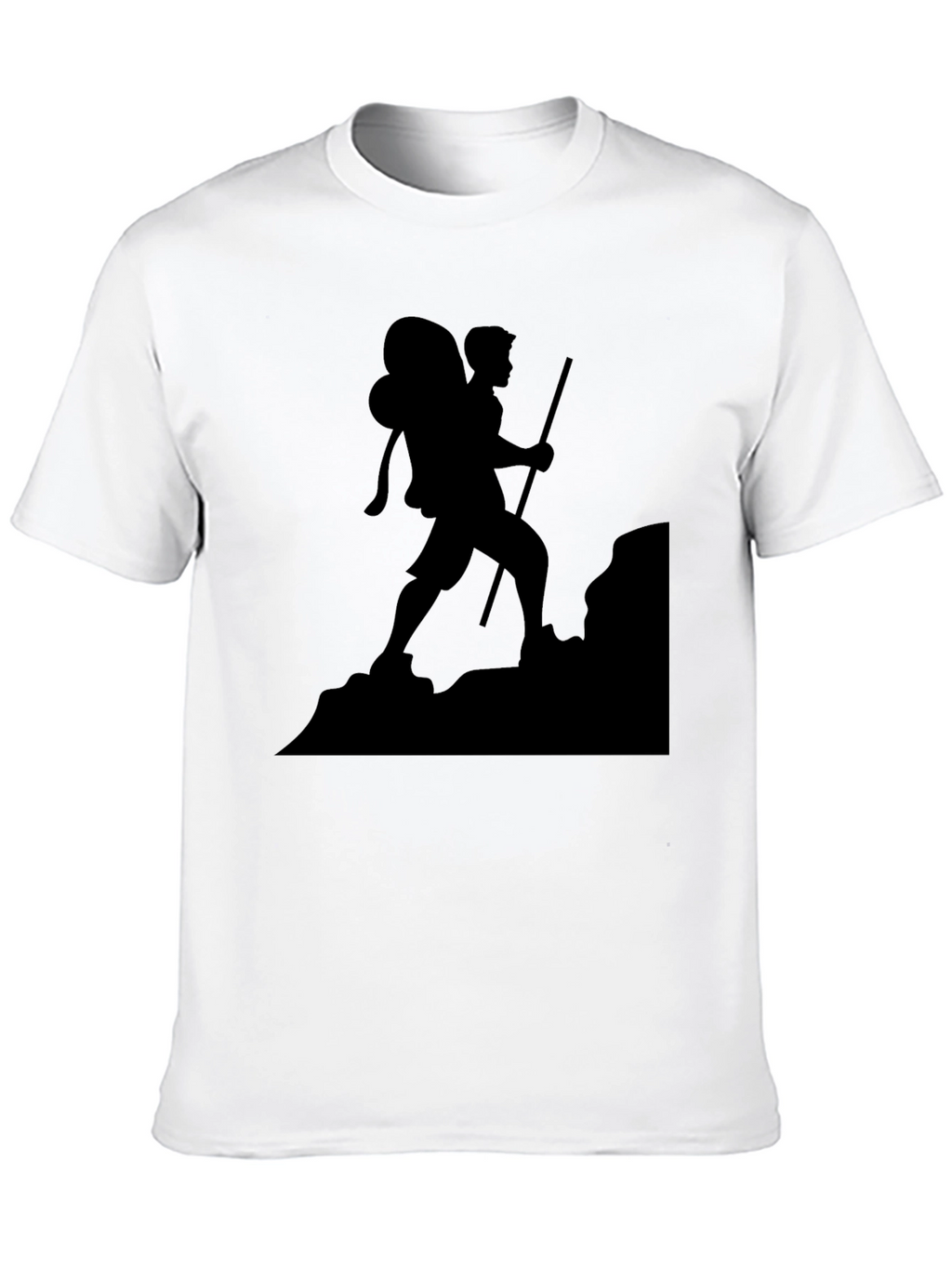 Hiking Silhouette Graphic Tee - Black