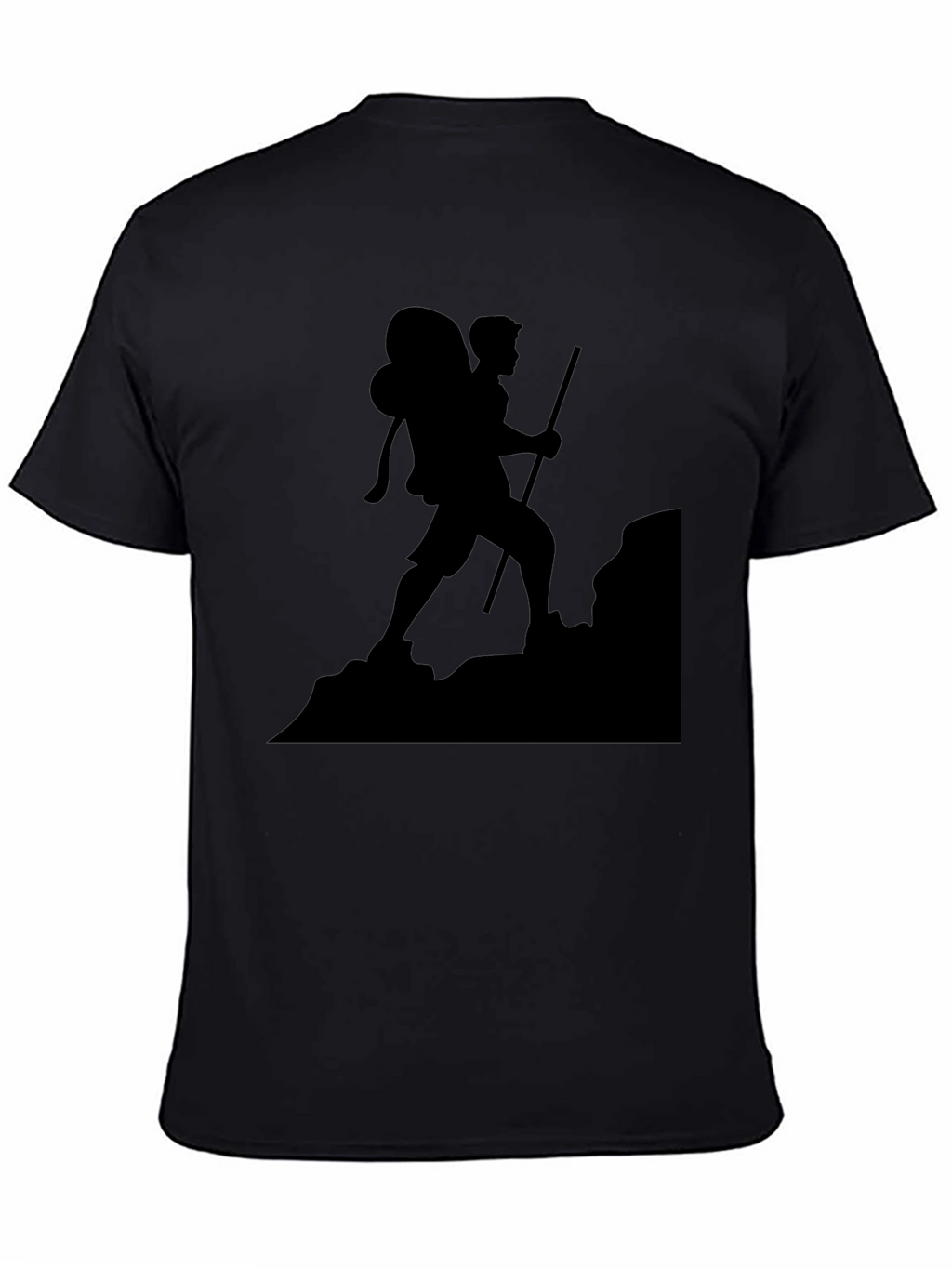 Hiking Silhouette Graphic Tee - Black