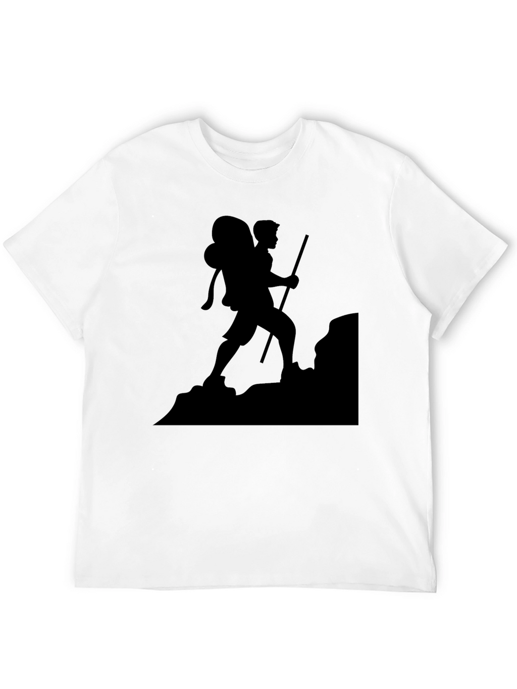 Hiking Silhouette Graphic Tee - Black