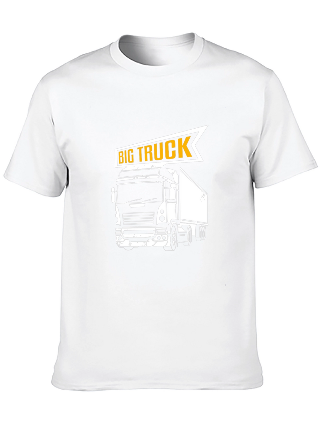 Big Truck Graphic Tee - Black Cotton T-Shirt