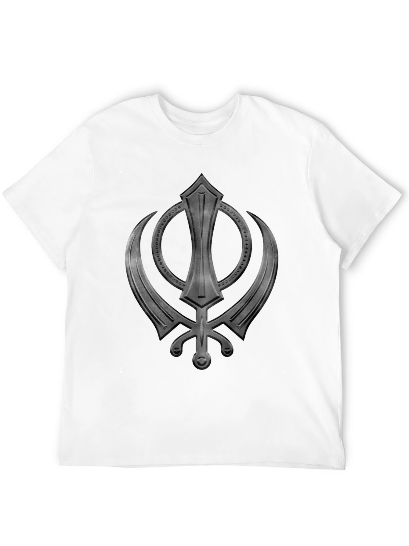 Khalsa Symbol Graphic T-Shirt - Black Cotton Tee