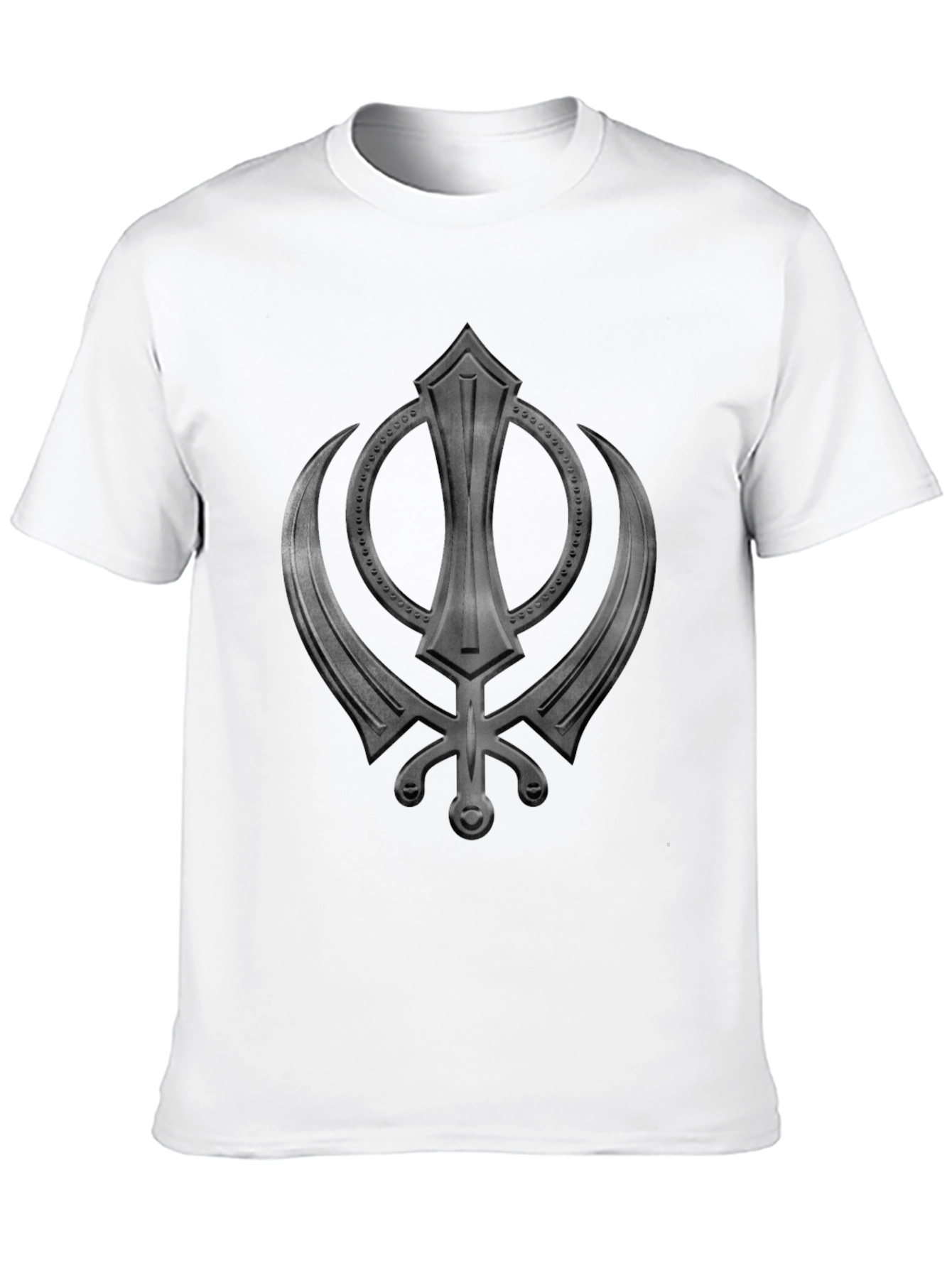Khalsa Symbol Graphic T-Shirt - Black Cotton Tee