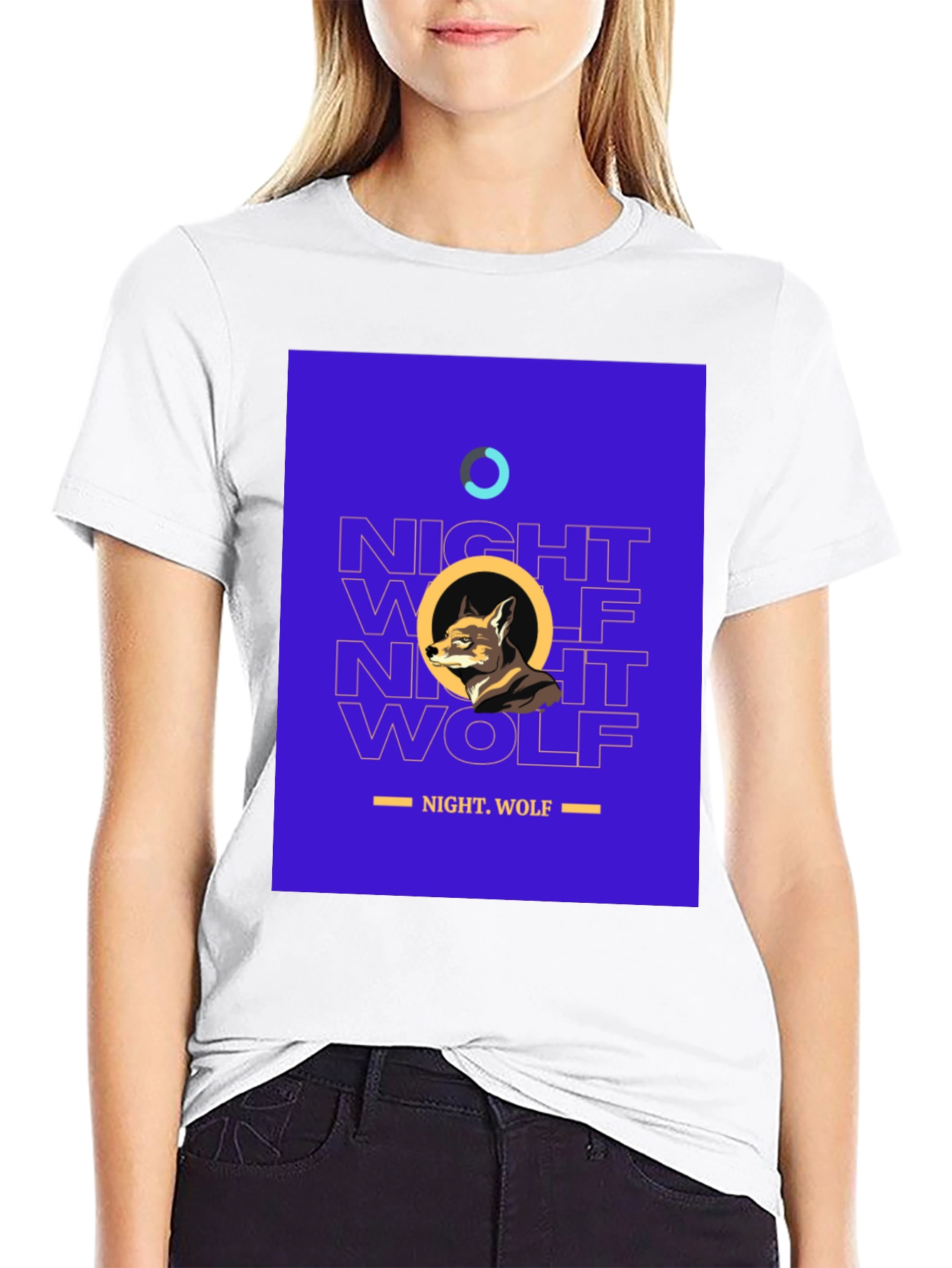 Night Wolf Graphic Tee - Stylish Mens T-Shirt