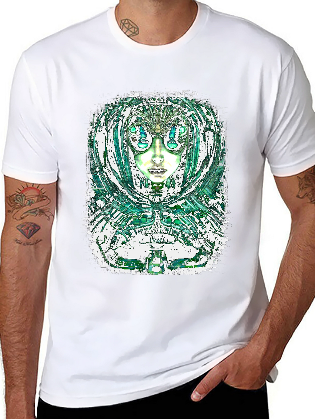 Abstract Alien Graphic Tee
