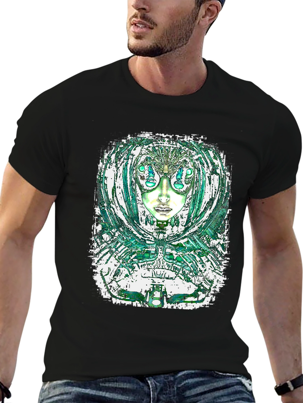 Abstract Alien Graphic Tee