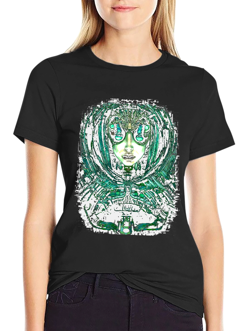 Abstract Alien Graphic Tee