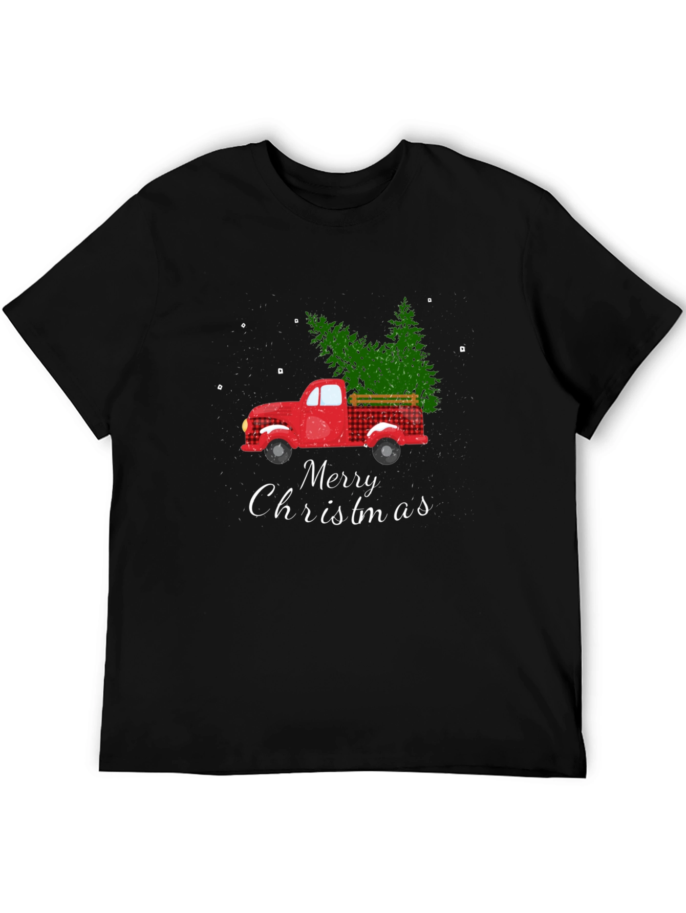 Merry Christmas Truck Graphic T-Shirt